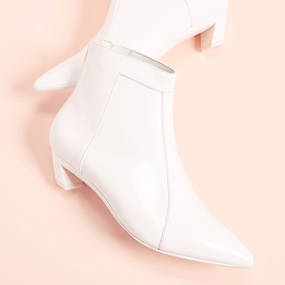 Jeffrey Campbell Mistress Point Toe Bootie - White